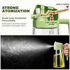 Oil Dispenser Bottle for Kitchen - 2 in 1 Oil Dispenser and Oil Sprayer - 470ml Oil Bottle - Oil Sprayer for Cooking, Kitchen, Salad, Barbecue