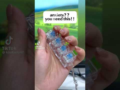 4-Key Mechanical Keyboard Fidget Keychain